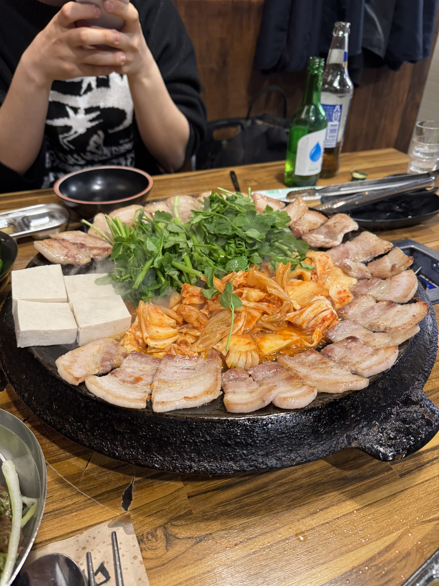 무쇠김치삼겹의 미나리삼겹살